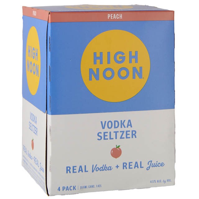 High noon ice tea peach 4pk