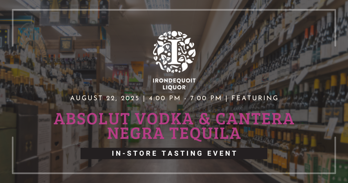 In-Store Tasting Featuring: Absolut & Cantera Negra Tequila