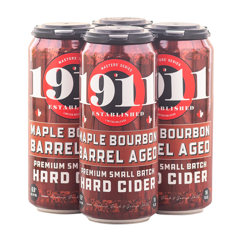 1911 Maple Bourbon Barrel Aged Cider 4pk