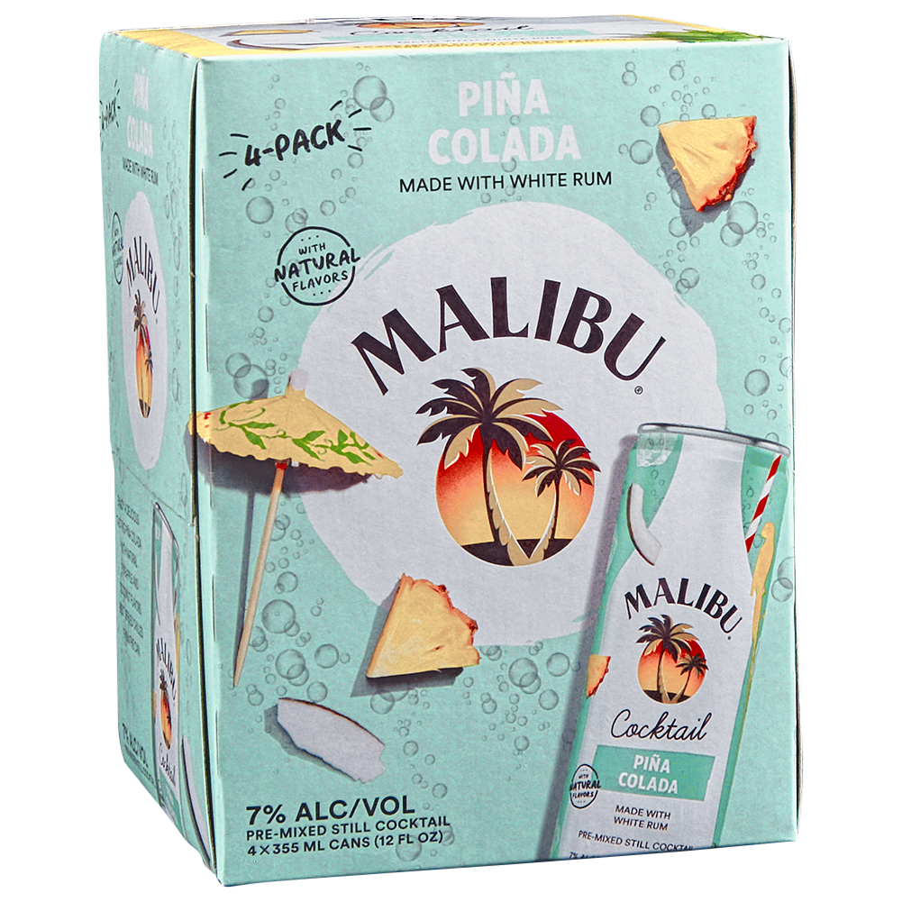 Malibu Pina Colada 4pk