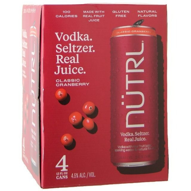 NUTRL CRANBERRY 4 PACK