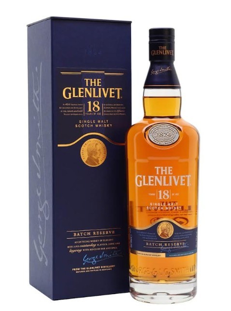 Glenlivet 18-year Single Malt Scotch Whisky 750ml