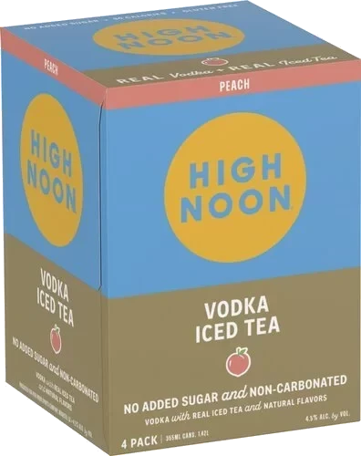 HIGH NOON TEA PEACH 4 PACK