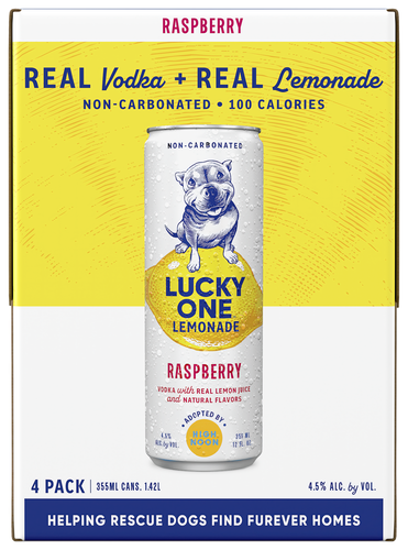 LUCKY ONE LEMON/RASP 4PK