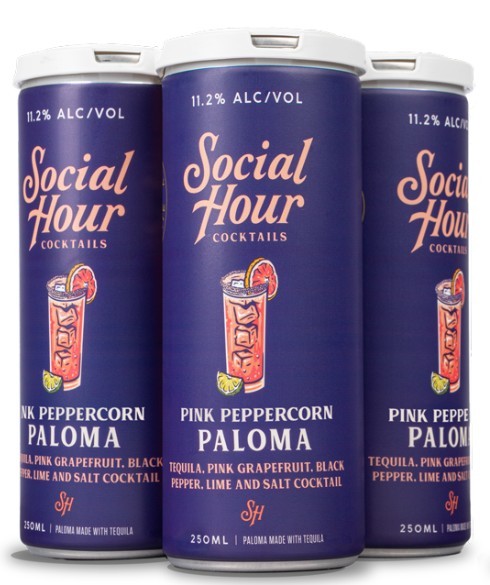 Social Hour Pink Pepper Paloma (4 - 355ml cans)