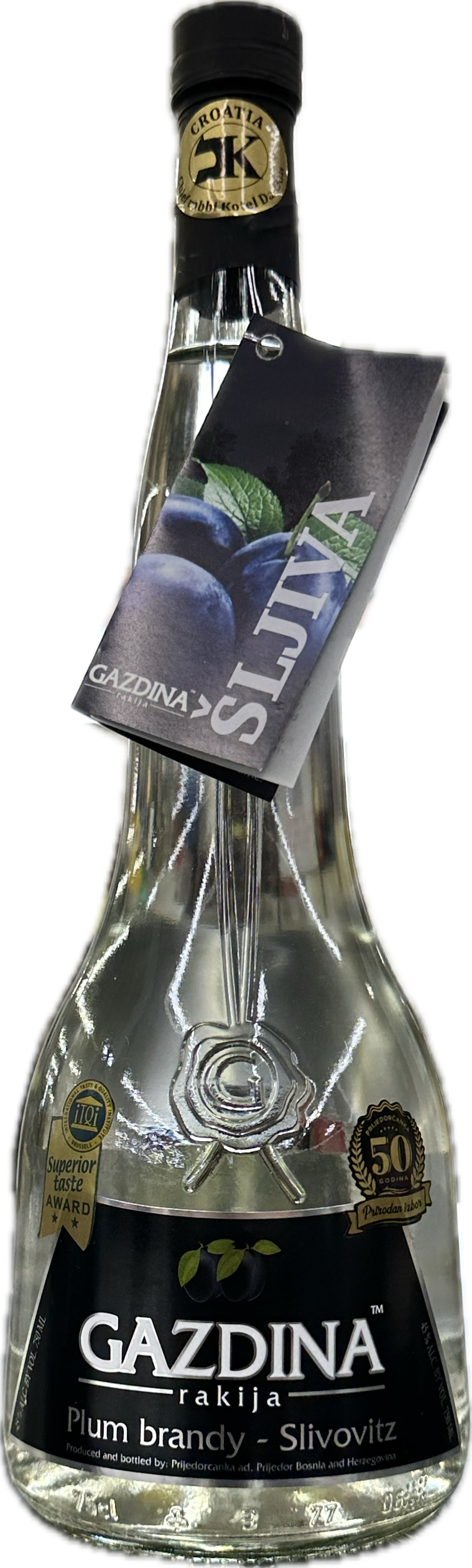 GAZDINA PLUM BRANDY 750