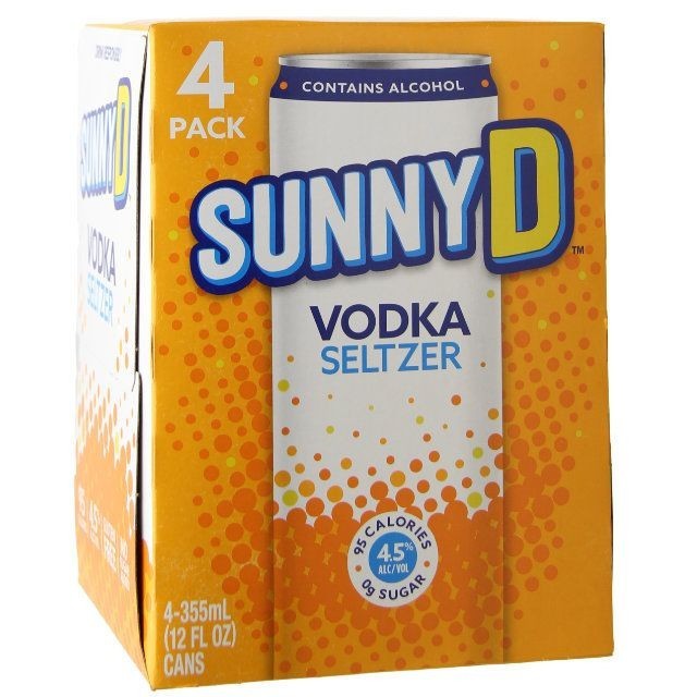 SUNNY D VODKA SELTZER 4-PACK