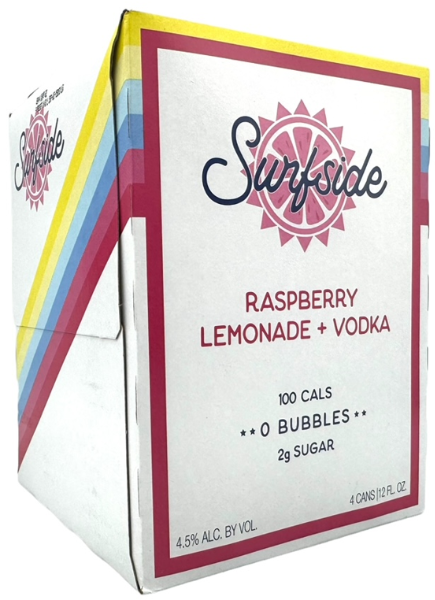 Surfside Raspberry Lemonade + Vodka 4-pack (12oz) cans