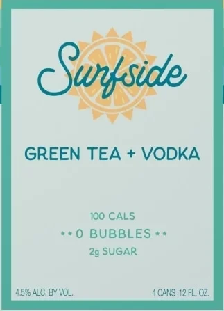 Surfside Green Tea + Vodka 4-pack (12oz) cans