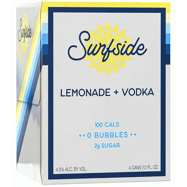 Surfside Lemonade + Vodka 4-pack (12oz) cans