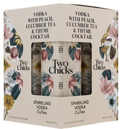 TWO CHICKS VDK  CUKE TEA 4PK