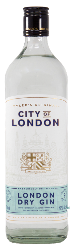 TYLERS CITY OF LONDON GIN L