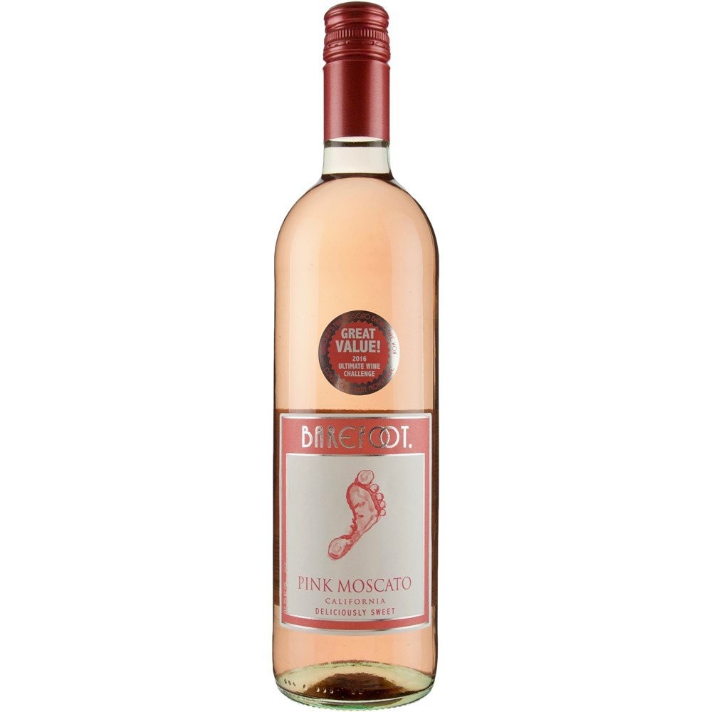 BAREFOOT PINK MOSCATO 750ML