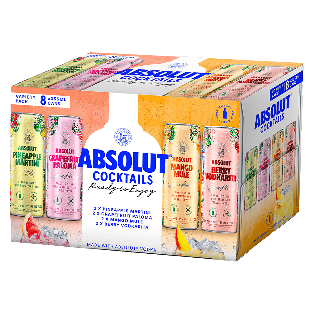 Absolut Vodka Varity Can