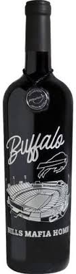 BUFFALO BILLS ETCHED BOTTLES