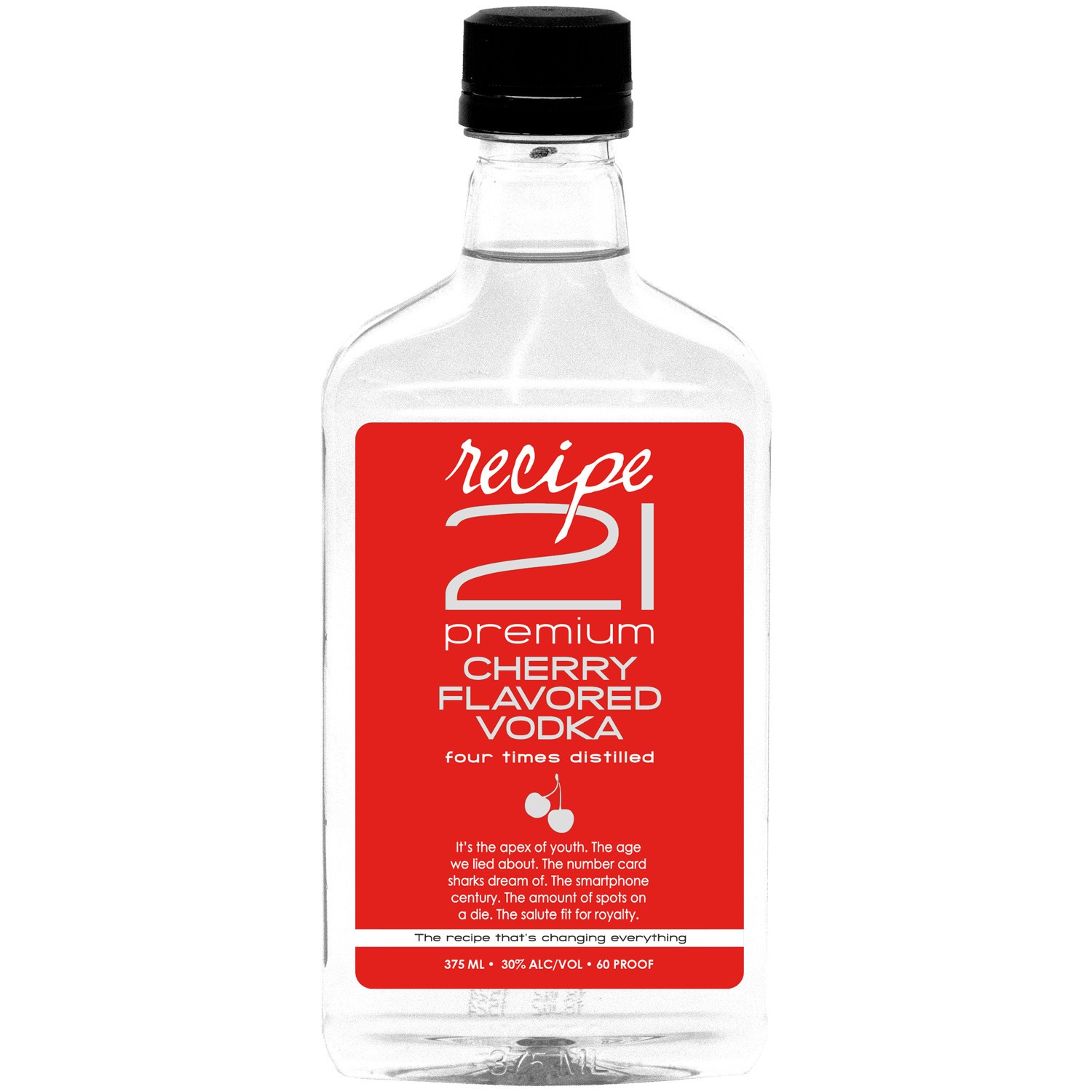 RECIPE 21 CHERRY VODKA 375ML