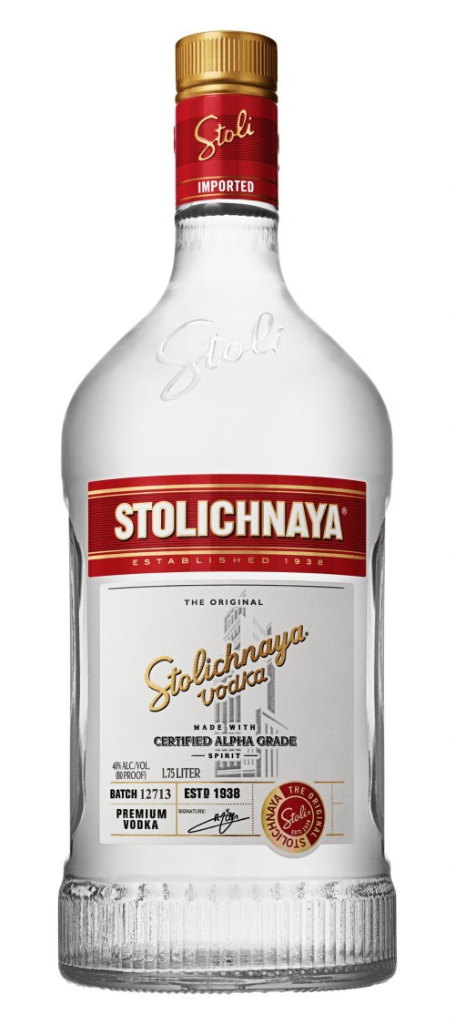 Stolichnaya 80 Proof Vodka 1.75L