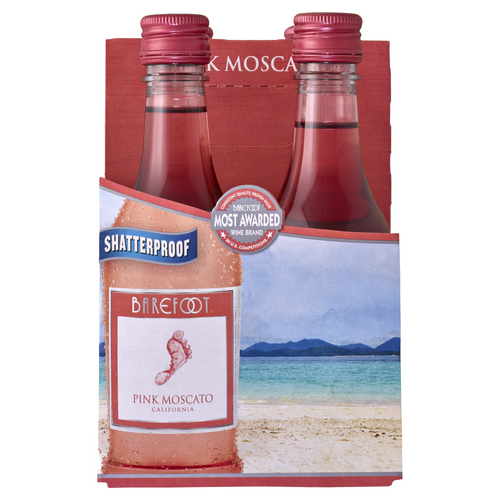 Barefoot Pink Moscato 4Pk