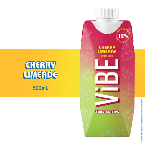 Vibe Cherry Limeade 500Ml