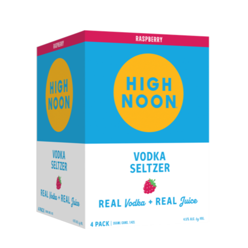 High Noon Raspberry 4Pk-355Ml