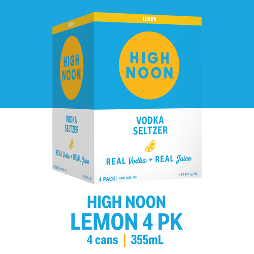 High Noon Lemon 4Pk-355Ml