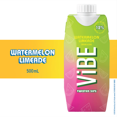 Vibe Watermelon Limeade 500Ml