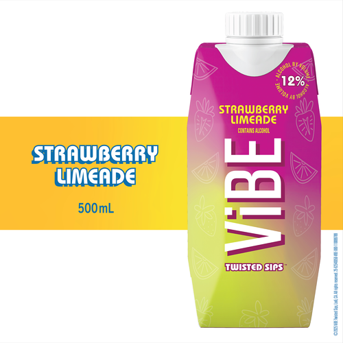 Vibe Strawberry Limeade 500ml