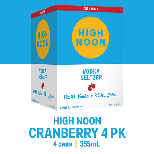 High Noon Cranberry 4Pk-355Ml
