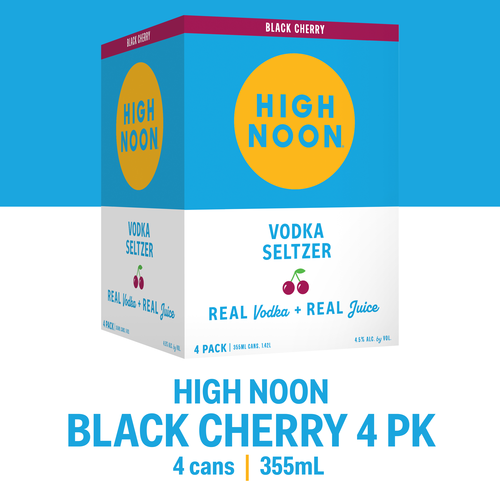 High Noon Blk Cherry 4Pk