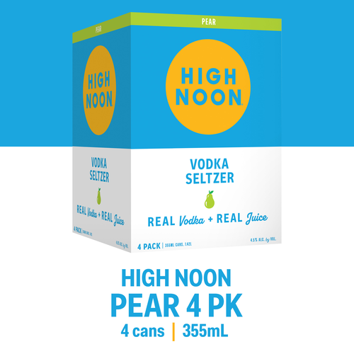 High Noon Pear 4Pk-355Ml
