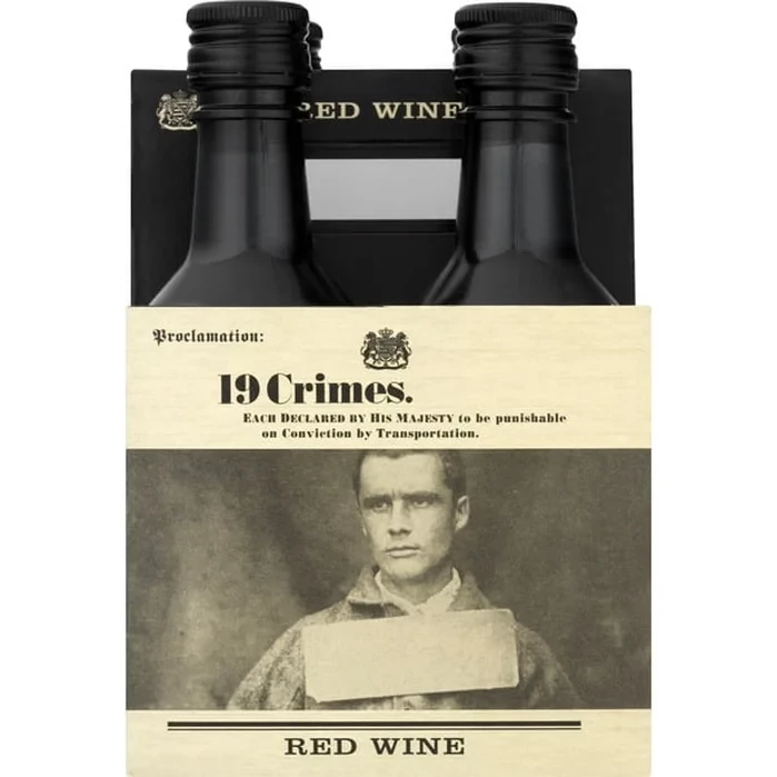 19 Crimes Red Blend 4Pk 187ml Lisa's Liquor Barn