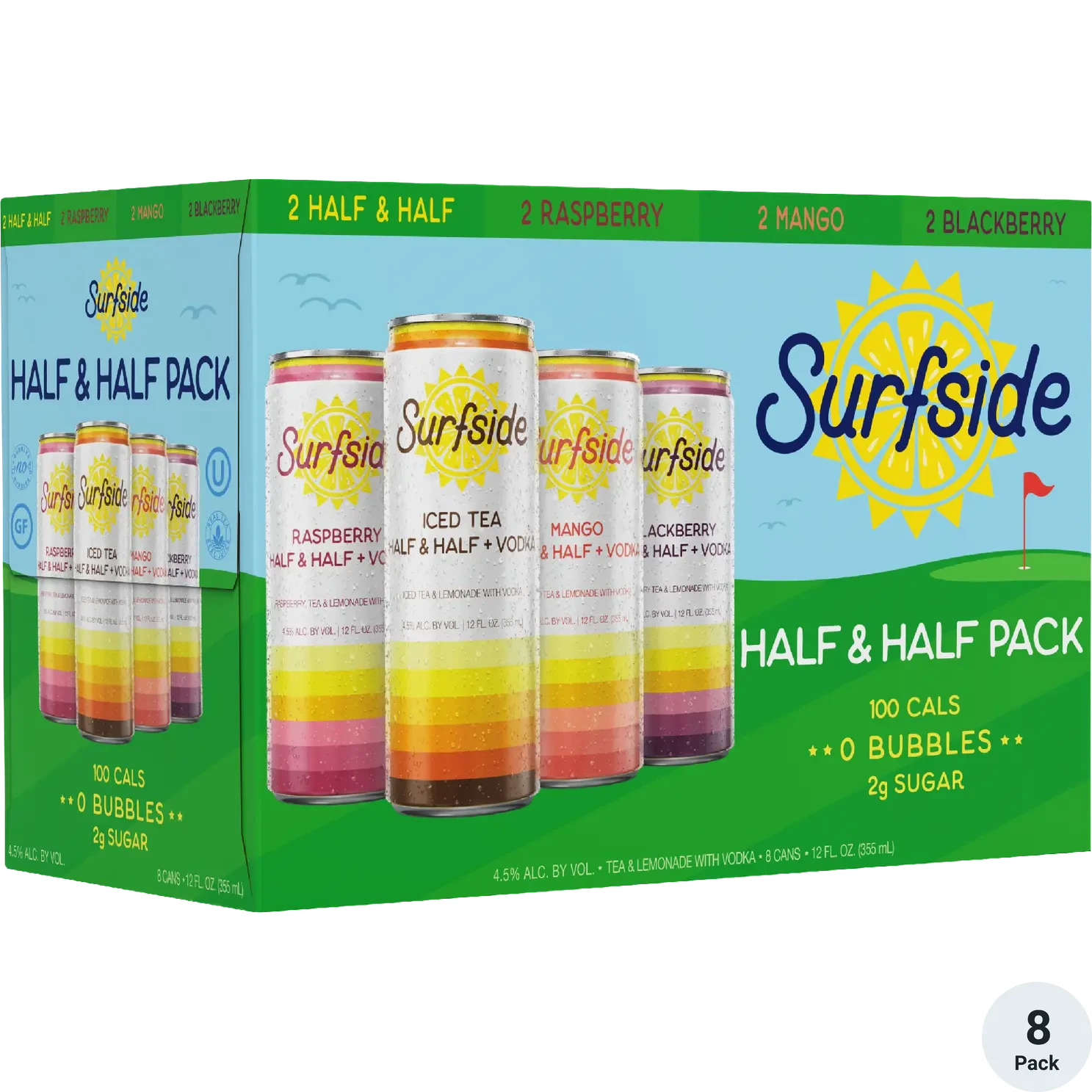 Surfside Half & Half Pack 8Pk - 12Oz Cans