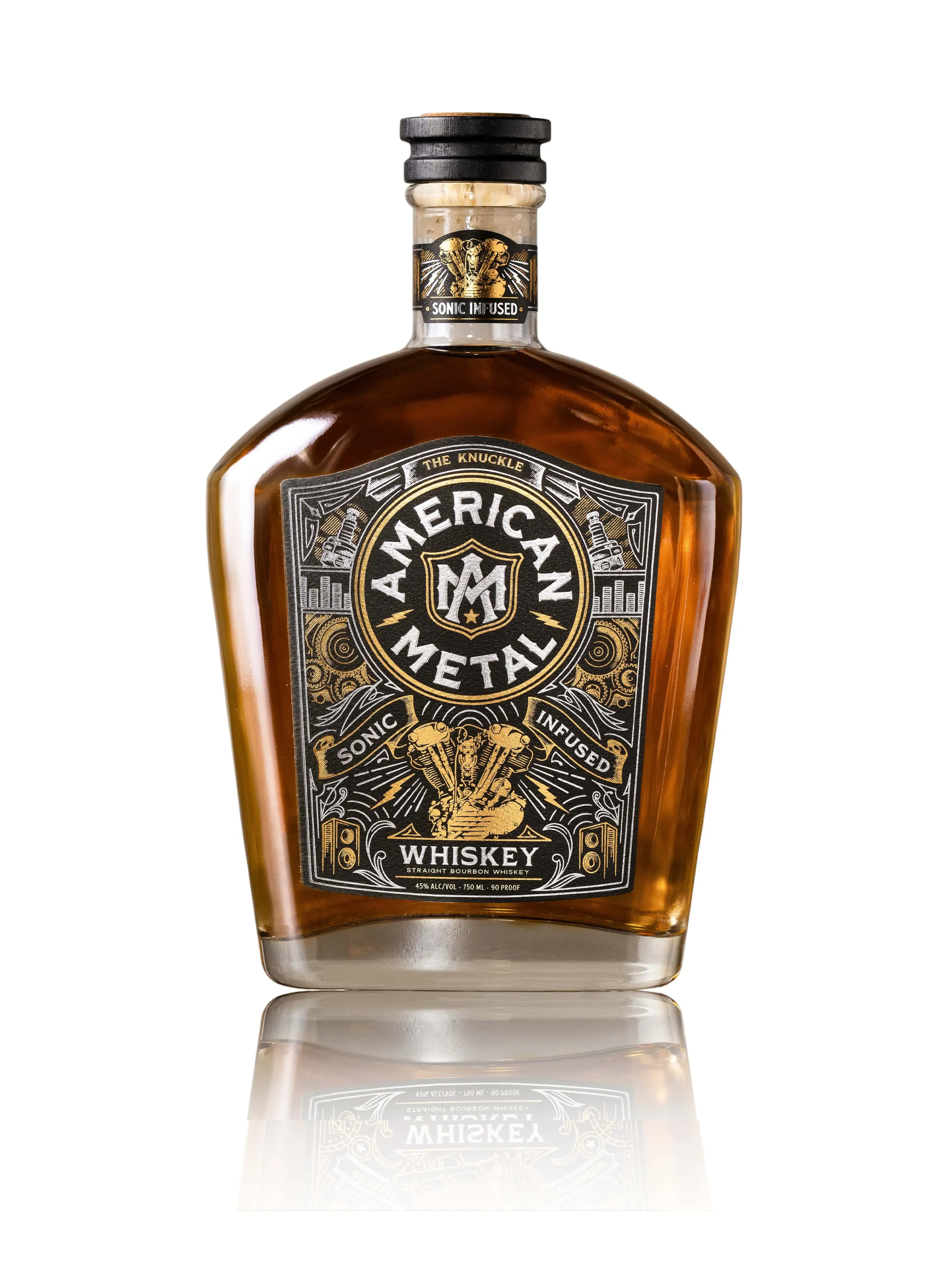 American Metal The Knuckle Straight Bourbon Whiskey 750ml
