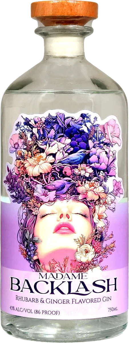 Madame Backlash Rhubarb & Ginger Gin 750ml