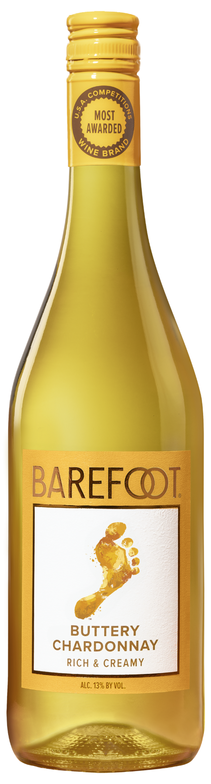 Barefoot Buttery Chardonnay 750Ml NV