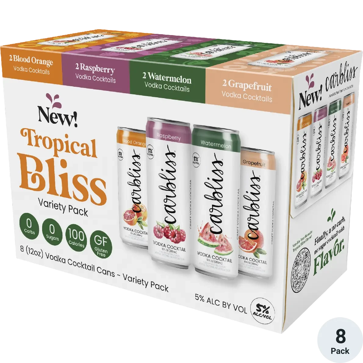Carbliss Tropical Bliss Variety 8pk - 12oz Cans