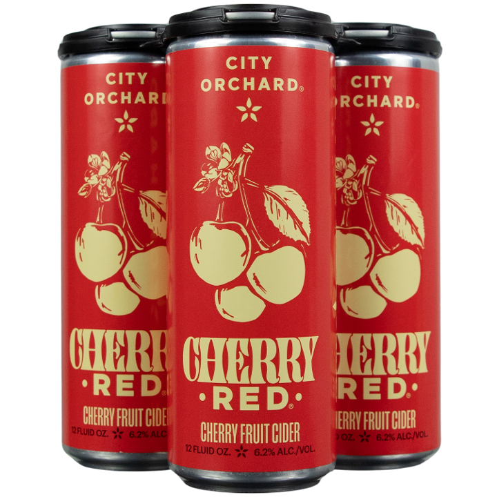 City Orchard Cherry Red 4pk - 12oz Cans