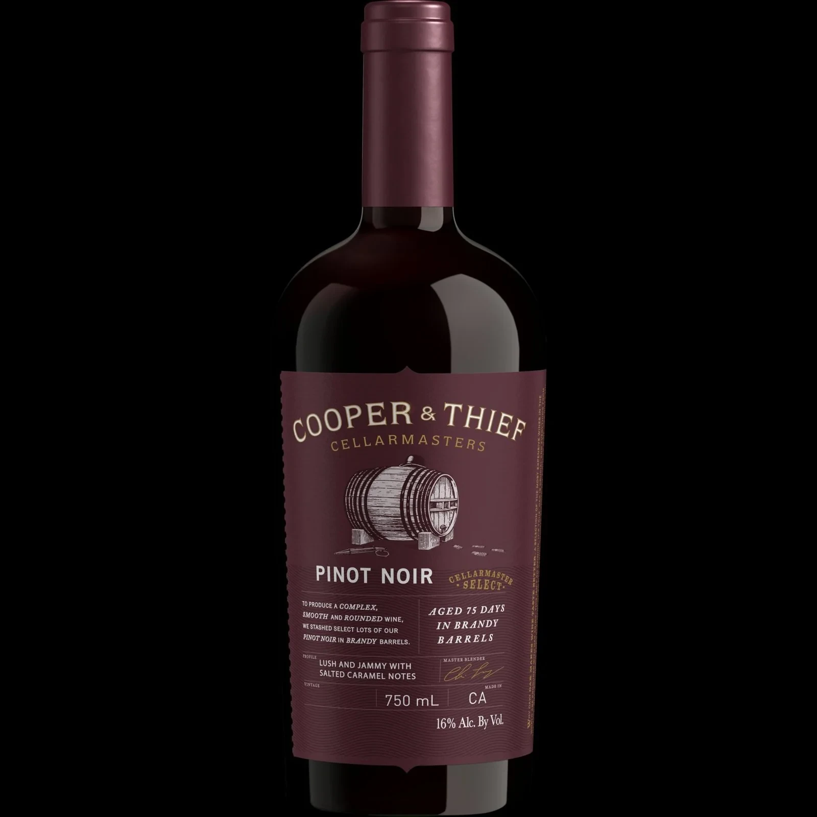 Cooper & Thief Pinot Noir Brandy Barrel Aged 750ml