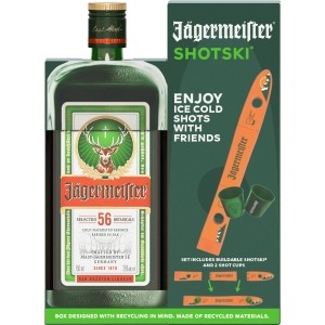 Jagermeister Liqueur with Shotski Gift Set 750ml