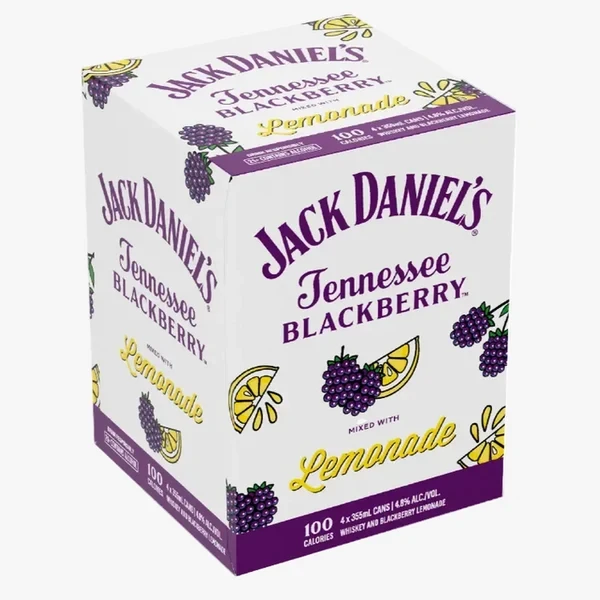 Jack Daniel's Blackberry & Lemonade 4pk - 355ml Cans