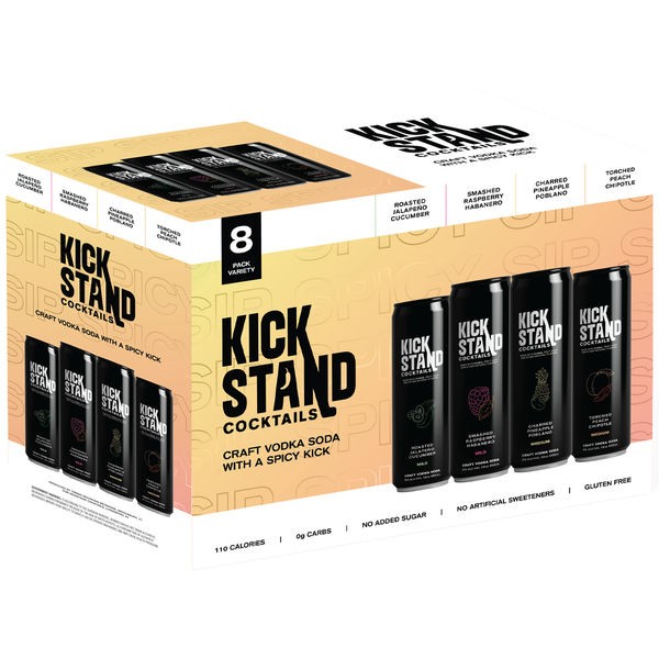 Kick Stand Spicy Vodka Soda 8Pk - 355Ml Cans
