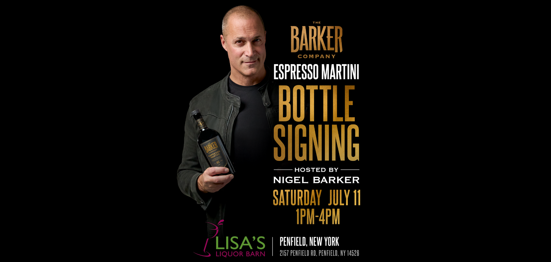Nigel Barker from America's Next Top Model at Lisa's Liquor Barn!