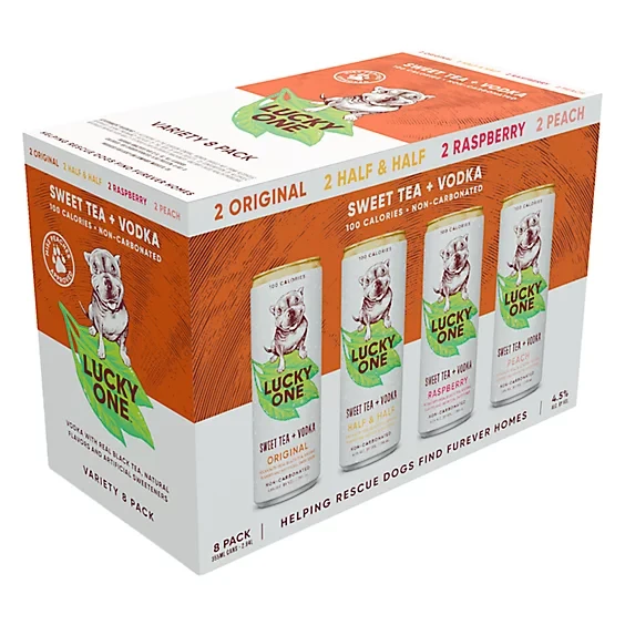 Lucky One Sweet Tea Vodka Variety 8pk - 355ml Cans