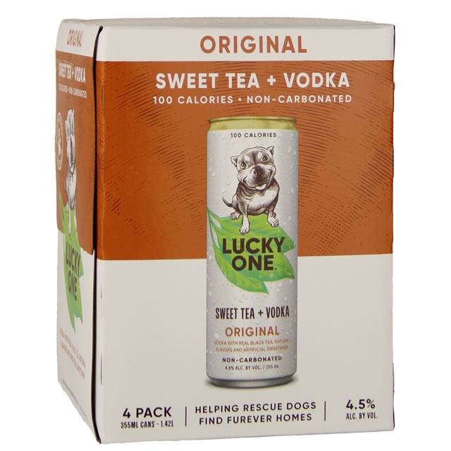 Lucky One Sweet Tea Vodka 4Pk - 355ml Cans
