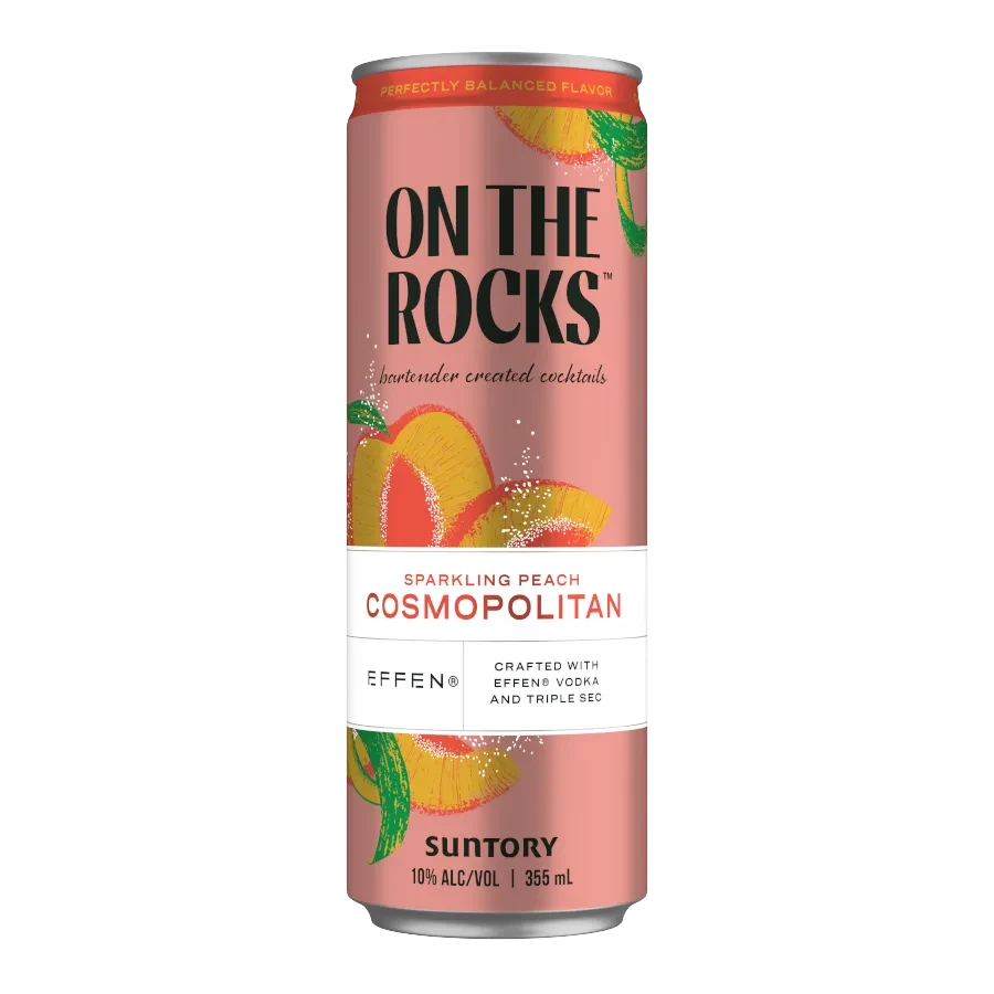 On The Rocks Sparkling Peach Cosmo 4pk - 355ml Cans