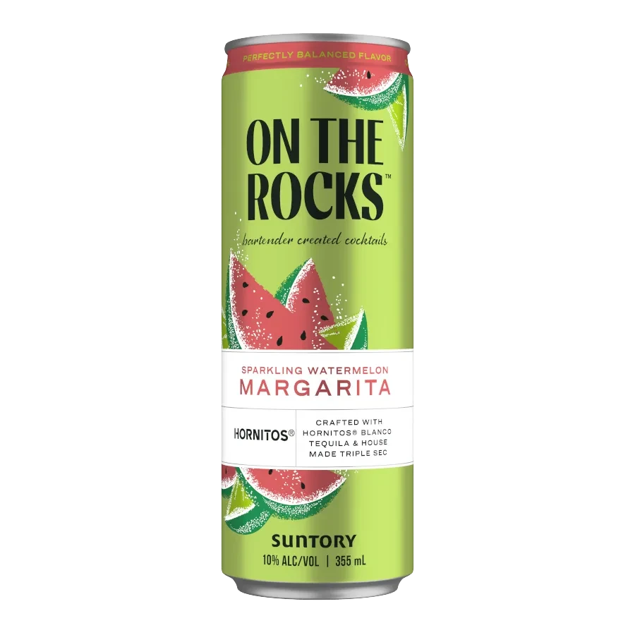 On The Rocks Sparkling Watermelon Margarita 4pk - 355ml Cans