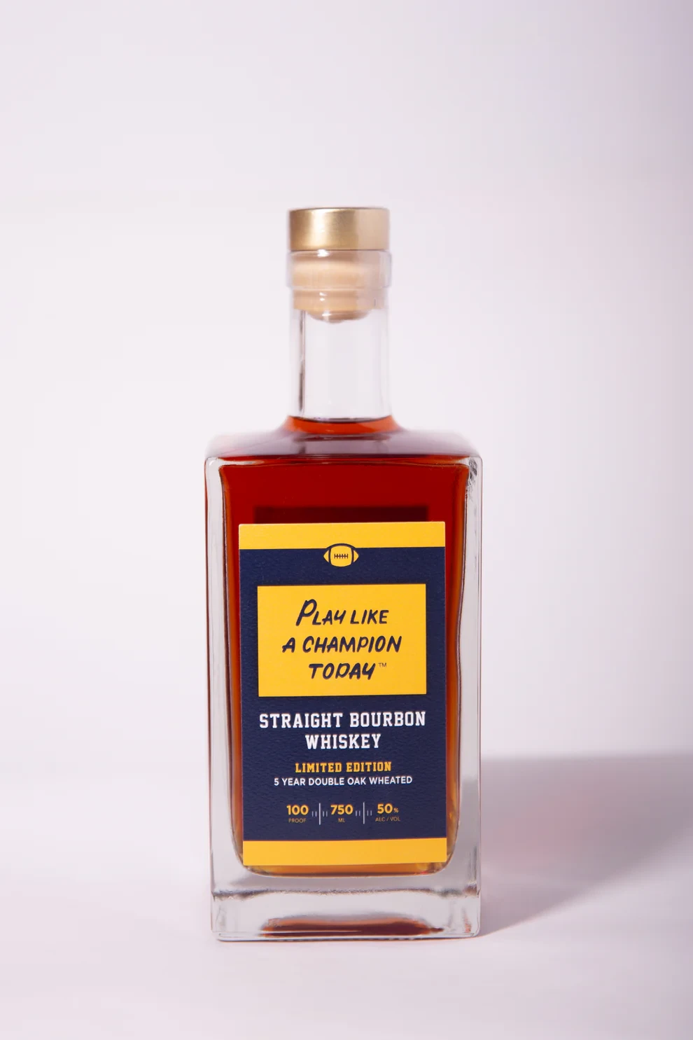 Play Like a Champion Today Straight Bourbon Whiskey 750ml