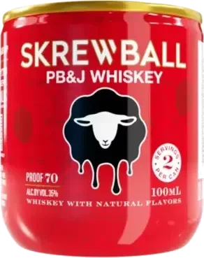 Skrewball PB & J Whiskey Cans 100ml
