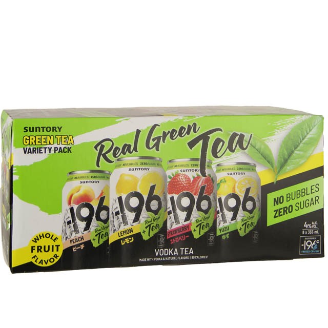 Suntory -196 Vodka Green Tea Variety 8pk - 12oz Cans