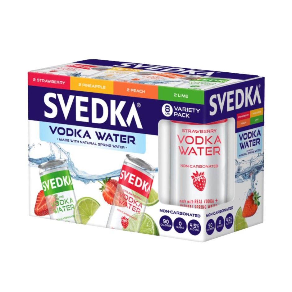 Svedka Vodka Water Variety 8pk - 355ml Cans